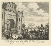 202050 Voorstelling van de belegering van het kasteel Vreeland in 1278.